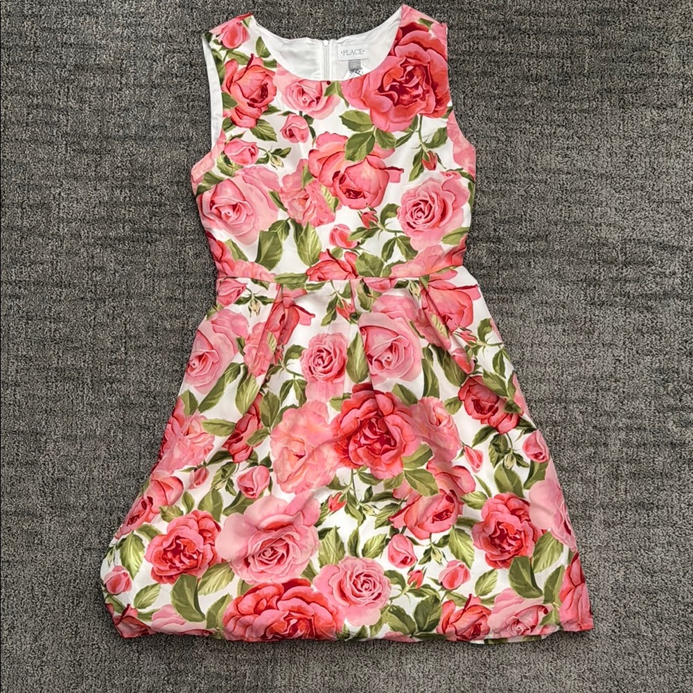 Place Pink and Orange Sleeveless Sundress for Weddings